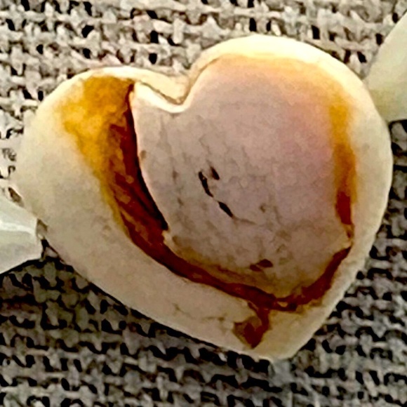 Vintage Heart-Shaped Shell Necklace With Mother Of Pearl Beads - Picture 9 of 12